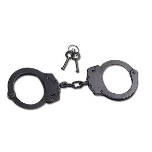 Maxam Chain-Linked Steel Handcuffs with Pouch for Survival Security Gift Boxed 